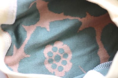 画像2: 【Choice】袖と首元が選べる！アネモネ柄国産接結生地のお洋服　　グレー地にピンク柄