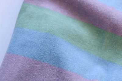 画像2: 【Choice】ウォッシュ加工３色ボーダー半袖Tシャツ　寒色系