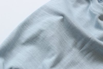 画像3: 【Choice】袖が選べる！洗い晒し感がカッコいいスラブ天竺のお洋服　ブルー