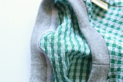 画像2: 【Choice】さらっと手触りの凸凹チェックタンク　グリーン