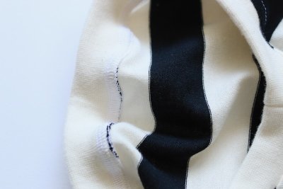 画像2: 【Choice】袖が選べる！しましまのお洋服　黒×オフ白