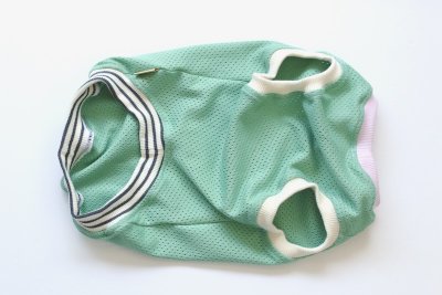 画像1: 【Choice】通気性抜群なコットンメッシュニットタンク　くすみグリーン