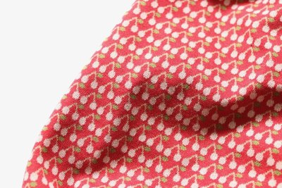 画像3: さくらんぼ柄ジャガード半袖ニット 赤 M