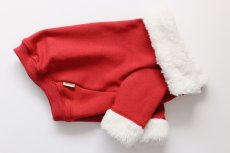 画像2: 【Choice】スタンドカラーのサンタ服　赤 (2)